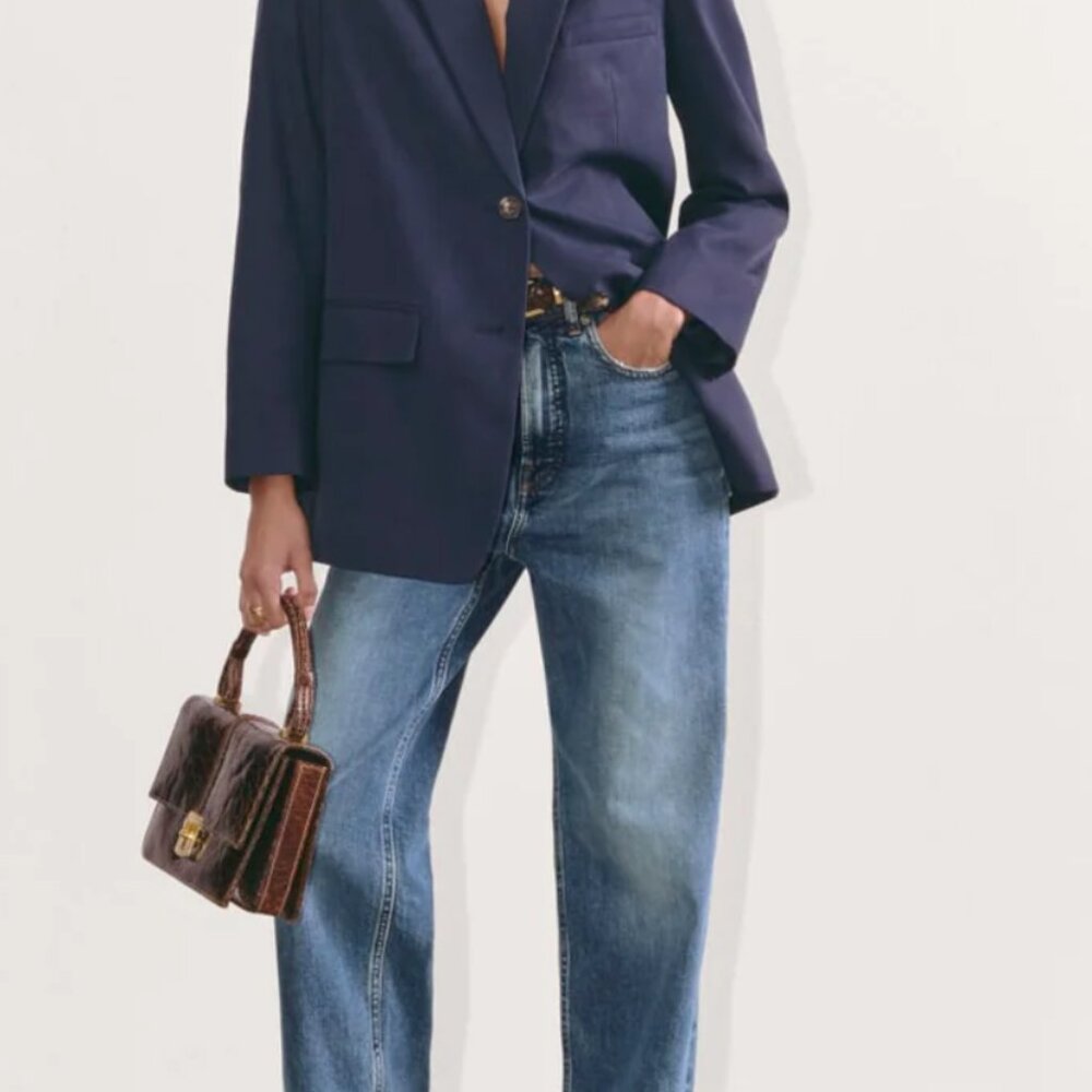 Size 28R Everlane Way-High® Jean - Mid Indigo - Picture 2 of 6